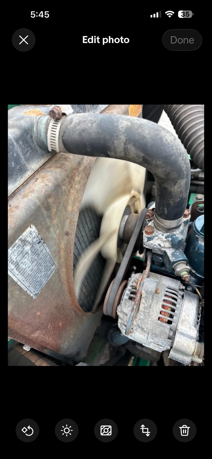 Kubota V1305-E 4-Cylinder Diesel Engine – Low Hours 1,756 – Tested, Used 7