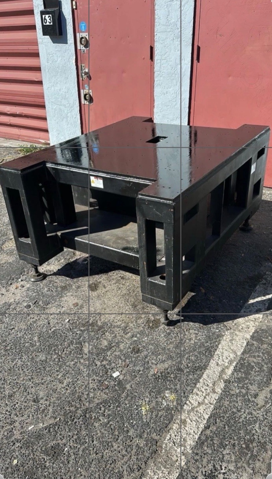 Heavy-Dity Industrial Steel Machine Base Platform With Leveling Feet