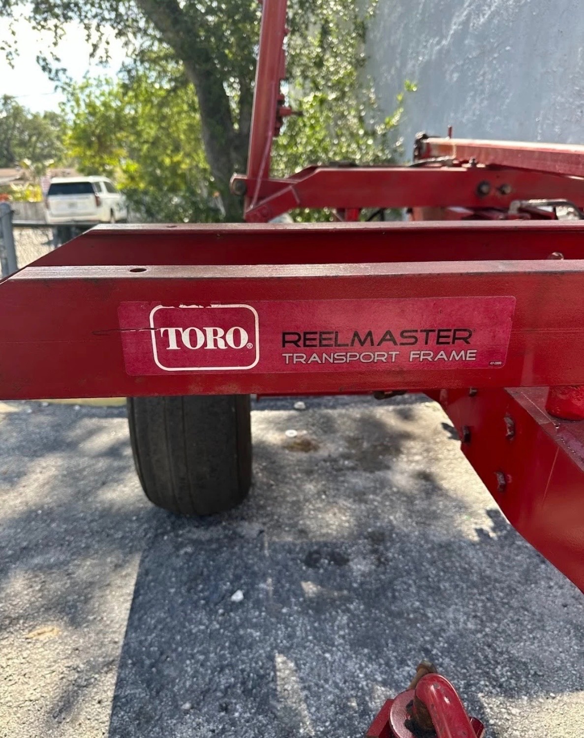 Toro Reel Mower 5 Gang Hydraulic Transport  Pull Frame Reelmaster 11 ft CUT 2