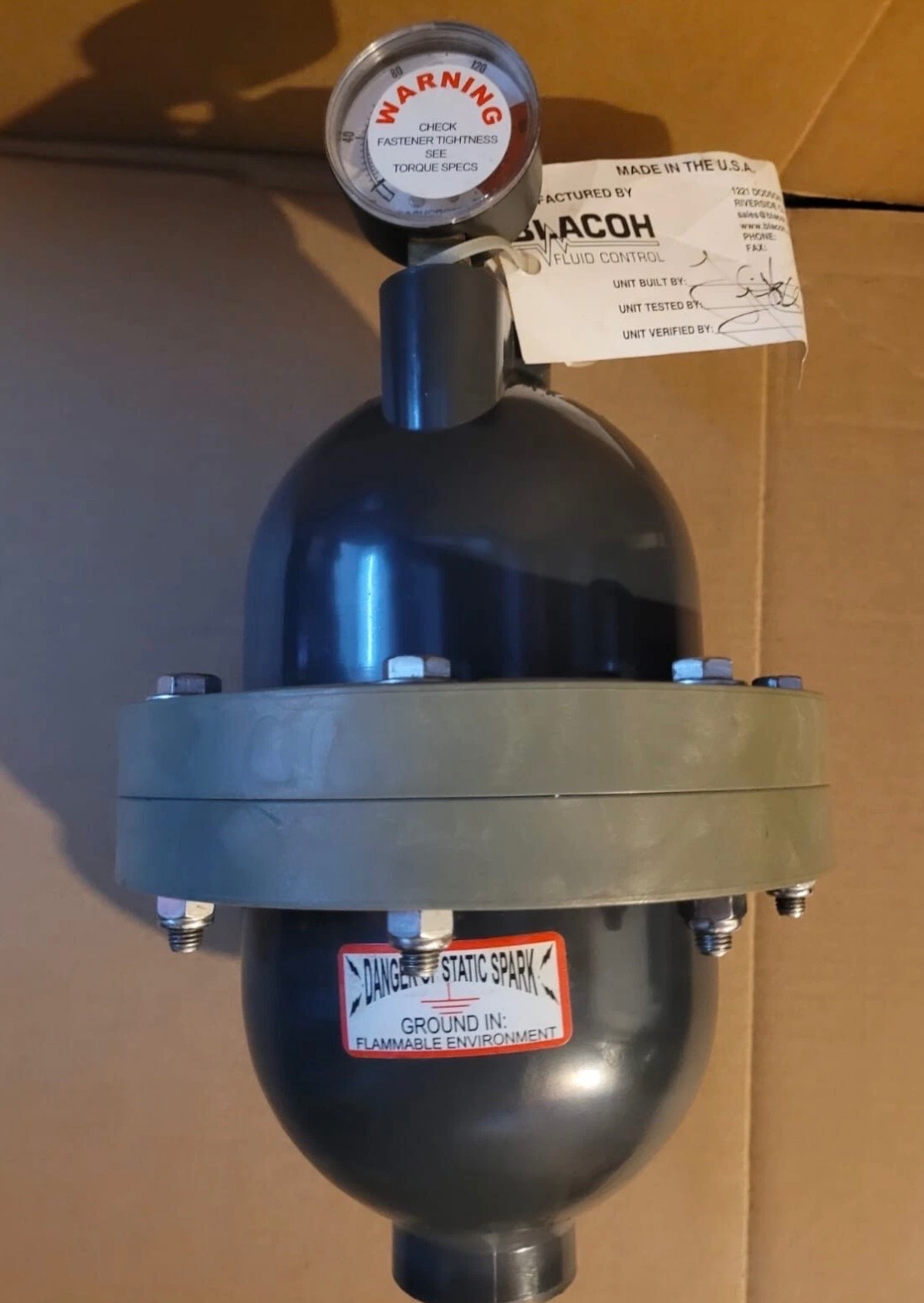 Blacoh - C311V-1 - C311V-1 Sentry Series Pulsation Dampener 6