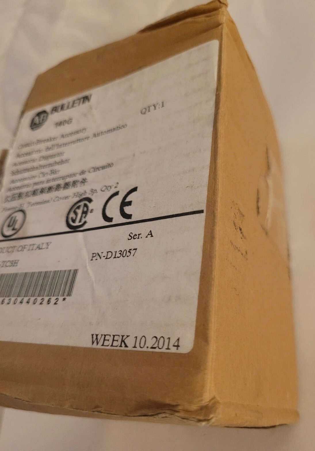 Allen Bradley 140G-H-TC3H Series A Circuit Breaker Accessory 2