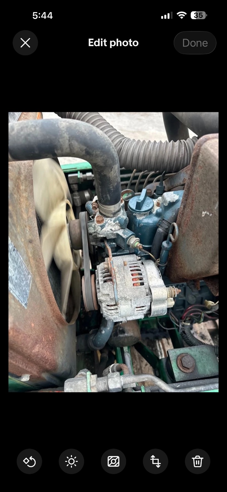 Kubota V1305-E 4-Cylinder Diesel Engine – Low Hours 1,756 – Tested, Used 8