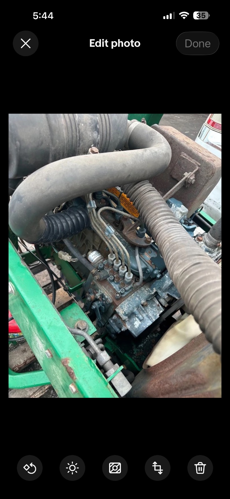 Kubota V1305-E 4-Cylinder Diesel Engine – Low Hours 1,756 – Tested, Used