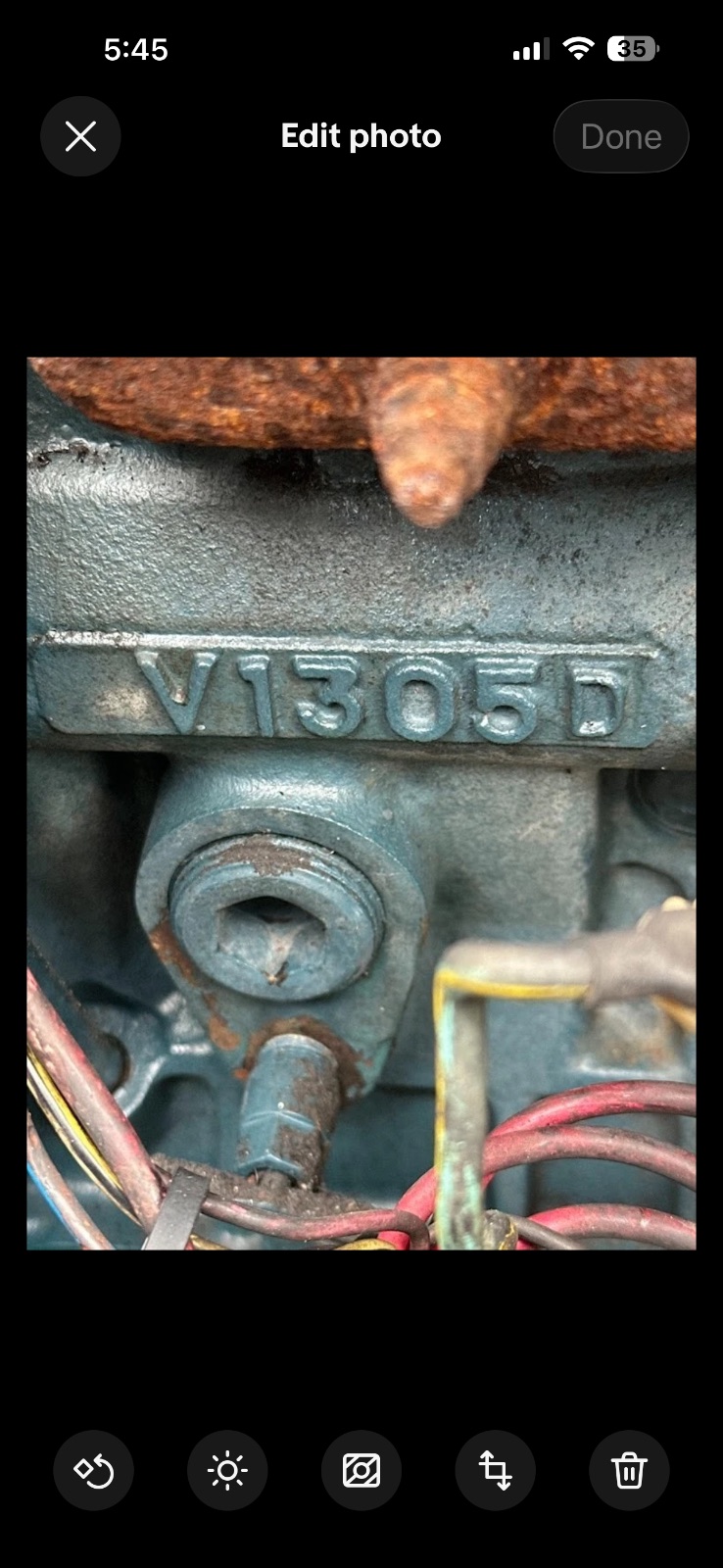 Kubota V1305-E 4-Cylinder Diesel Engine – Low Hours 1,756 – Tested, Used 10