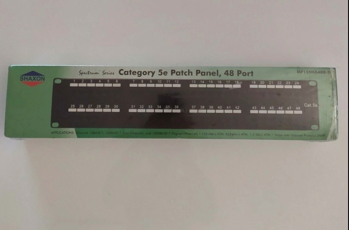 Shaxon, 48 Port Cat 5e Patch Panel