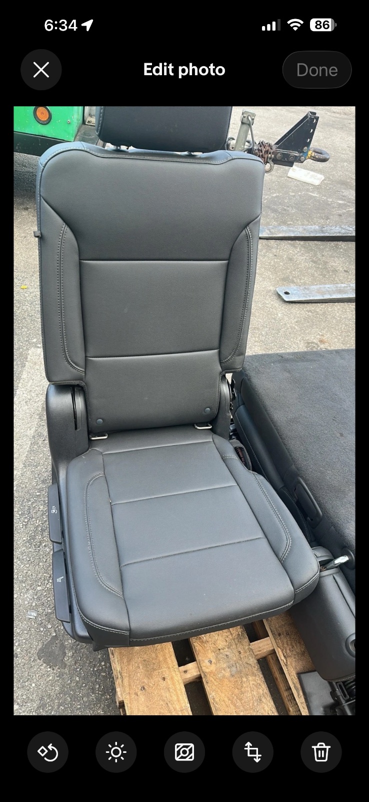 2021-2025 CHEVY TAHOE YUKON SUBURBAN ESCALADE 2ND SECOND ROW BLACK BENCH SEAT 3